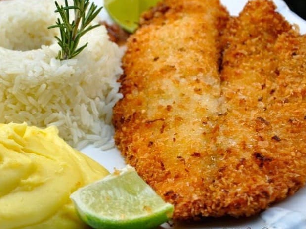 Filé de Tilápia à Milanesa
