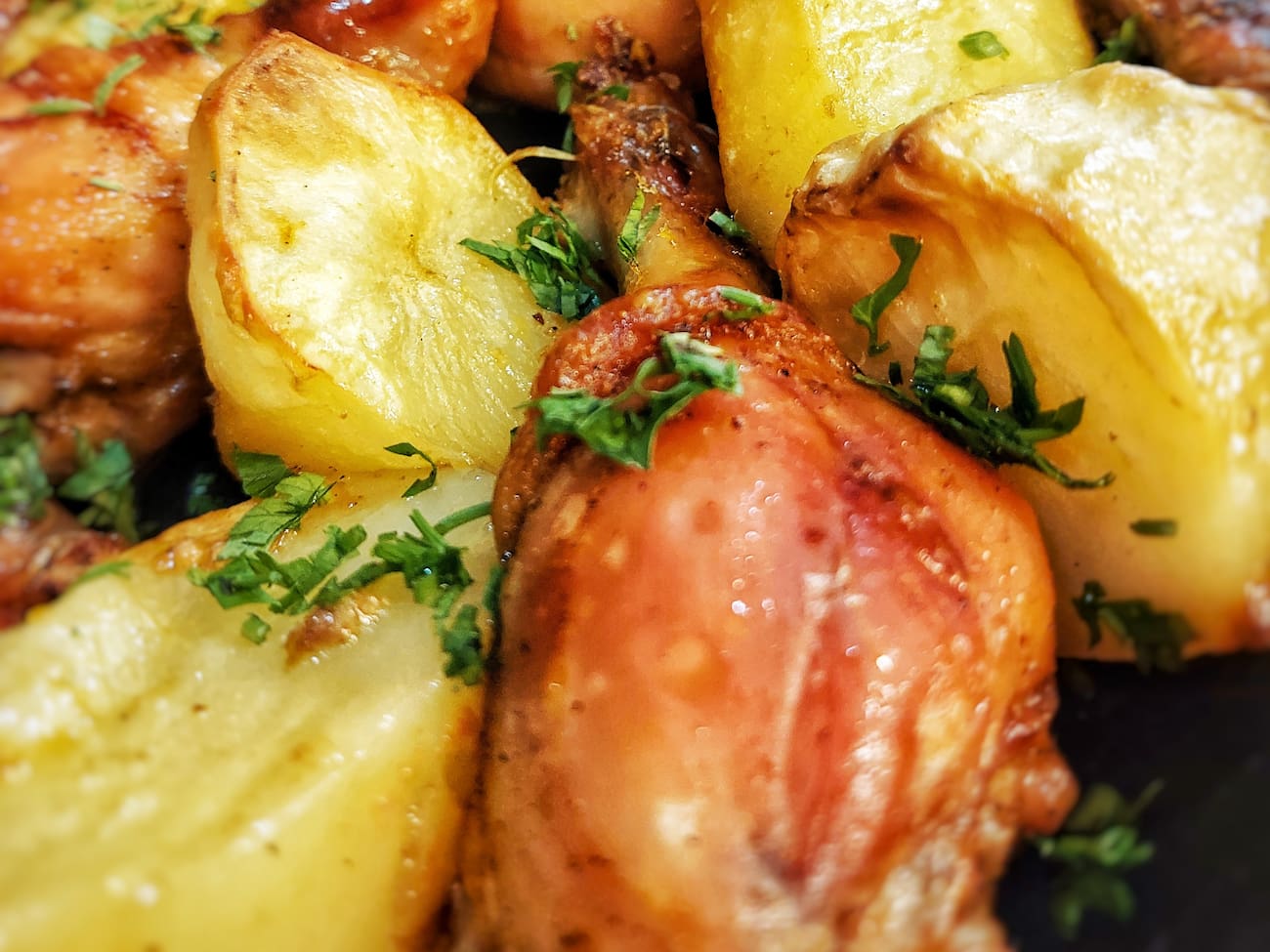 Coxas de Frango Orgânico com Batatas