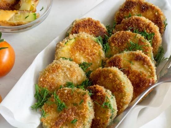 Abobrinha Empanada com Parmesão