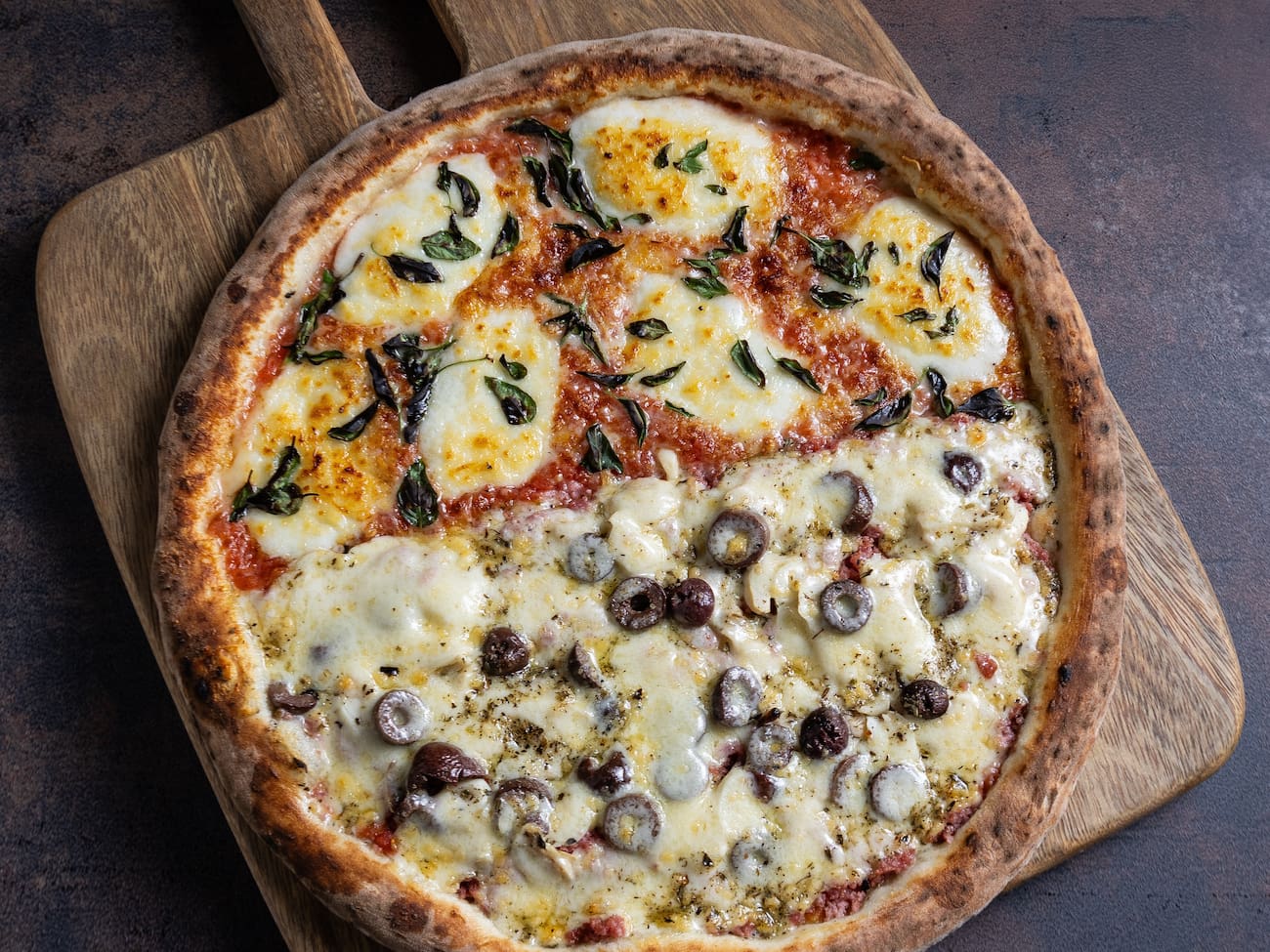 1/2 Margherita 1/2 Toscana