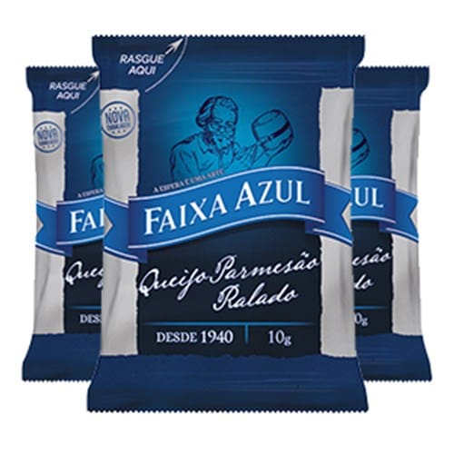 Queijo Parmesão Ralado Faixa Azul 10g