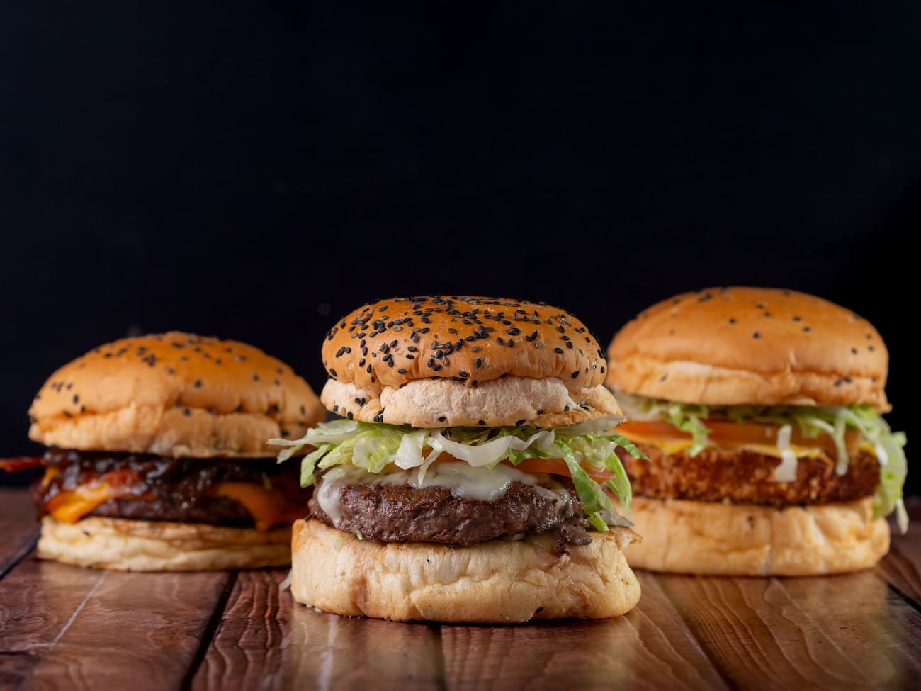 Combo Triplo - 03 Burgers, 03 batatas fritas, 03 refrigerantes