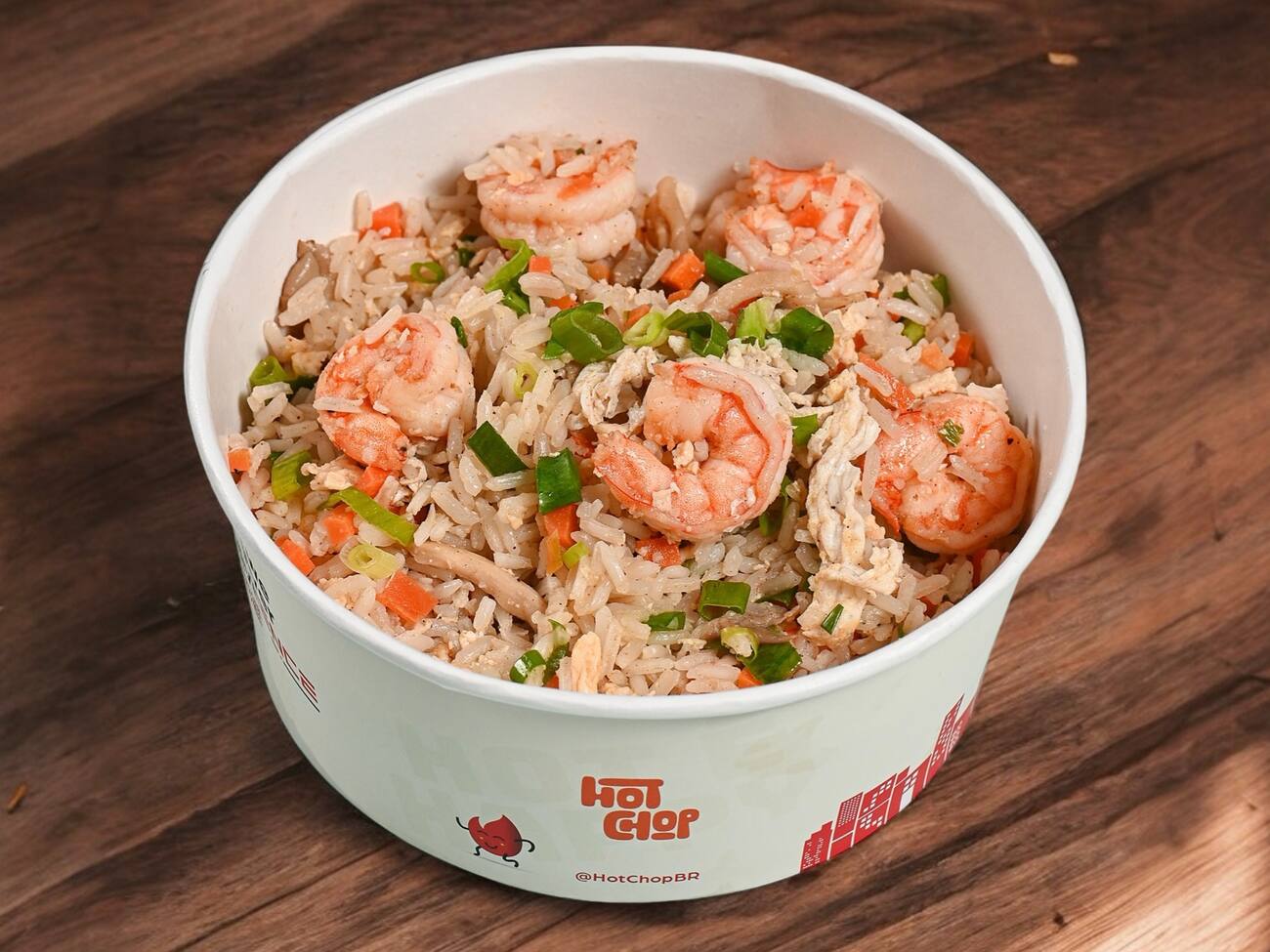 Yakimeshi de Camarão e Shimeji