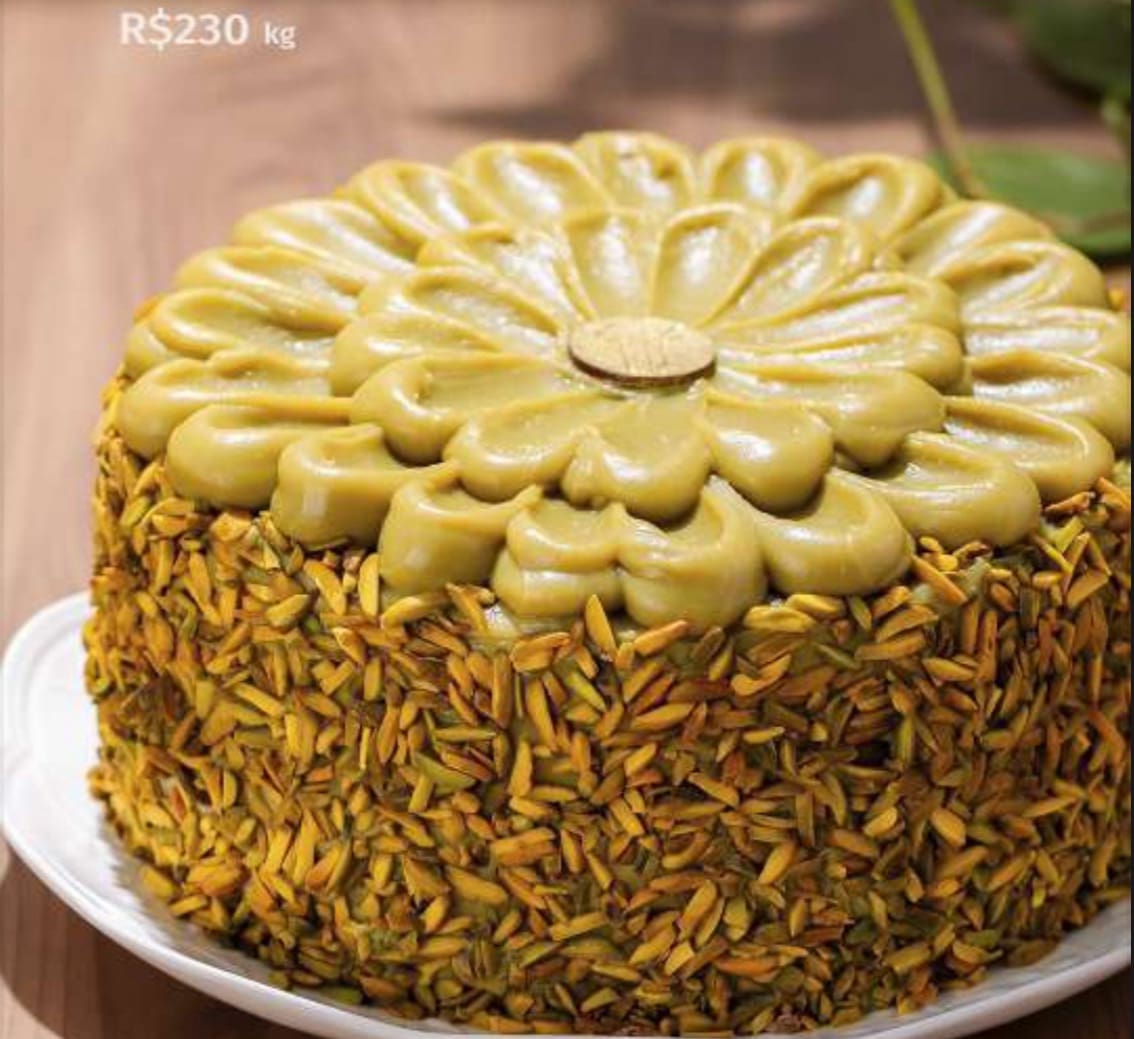 Bolo de Pistache Iraniano - Preço Por Quilo