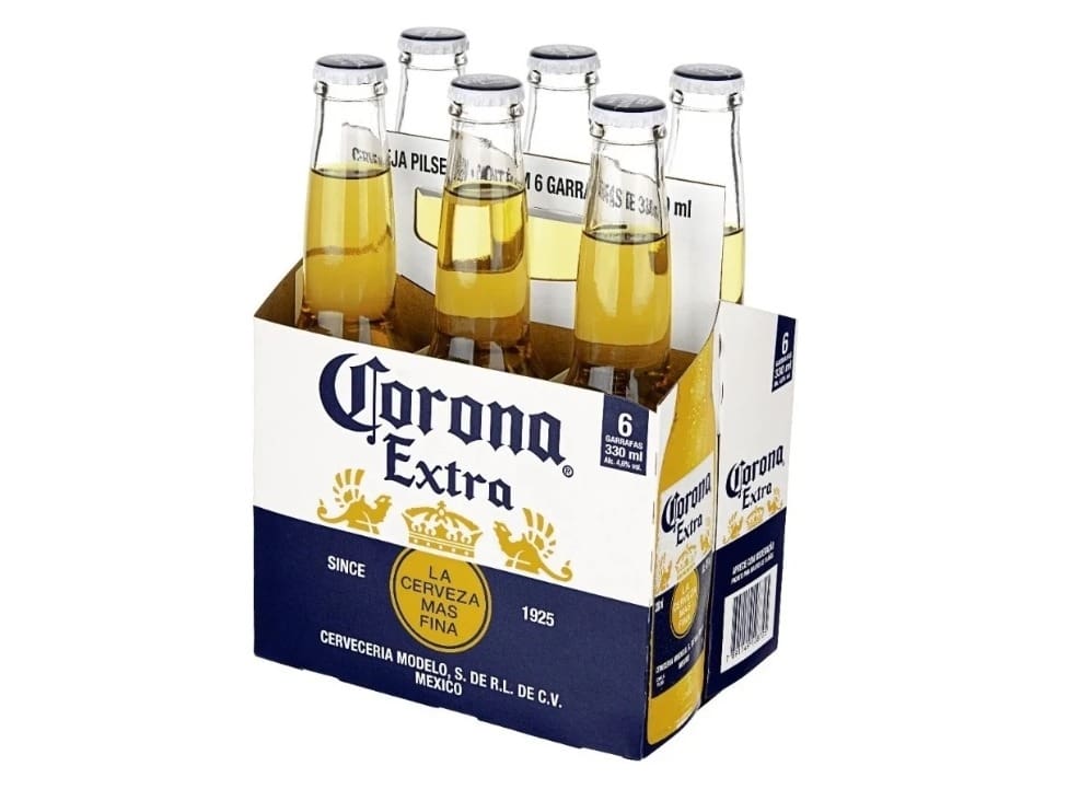 Cerveja Corona Extra Long Neck 330ml Fardo 6 Unidades Gelada