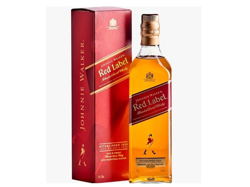 Combo Whisky Johnnie Walker Red Label 1 Litro Com Red Bull Gelada