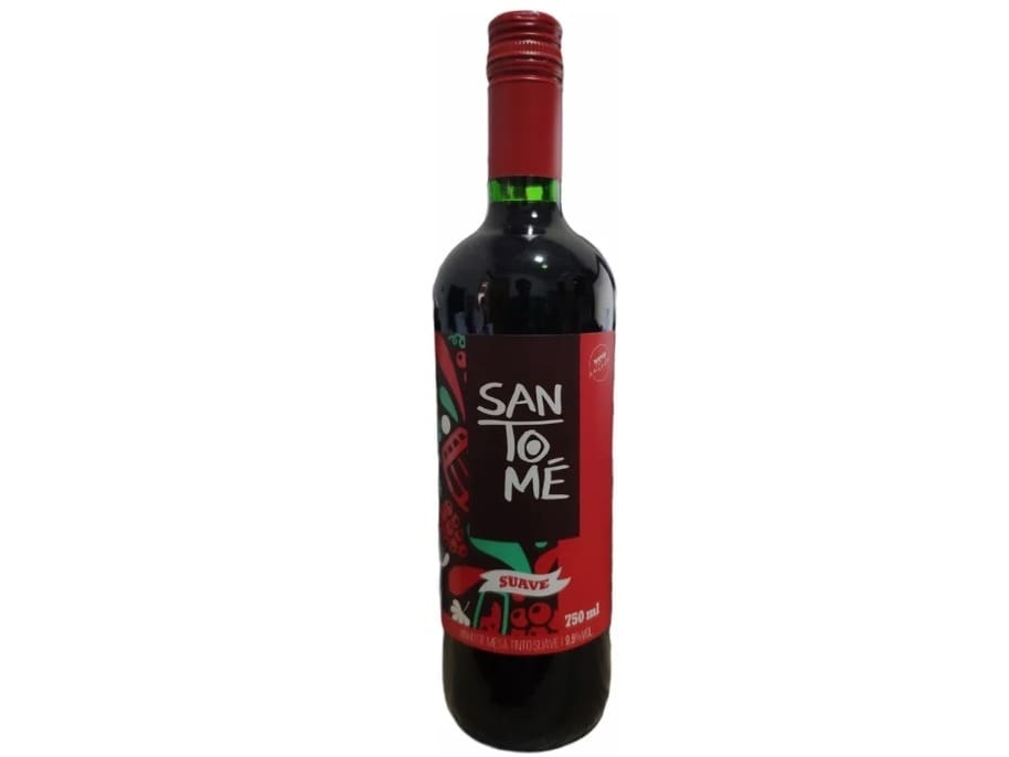 Vinho Santomé Tinto Suave 1 Litro Unidade Gelada