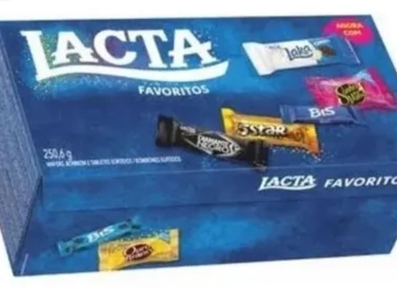 Caixa Bombom Lacta Favoritos 250gr Unidade