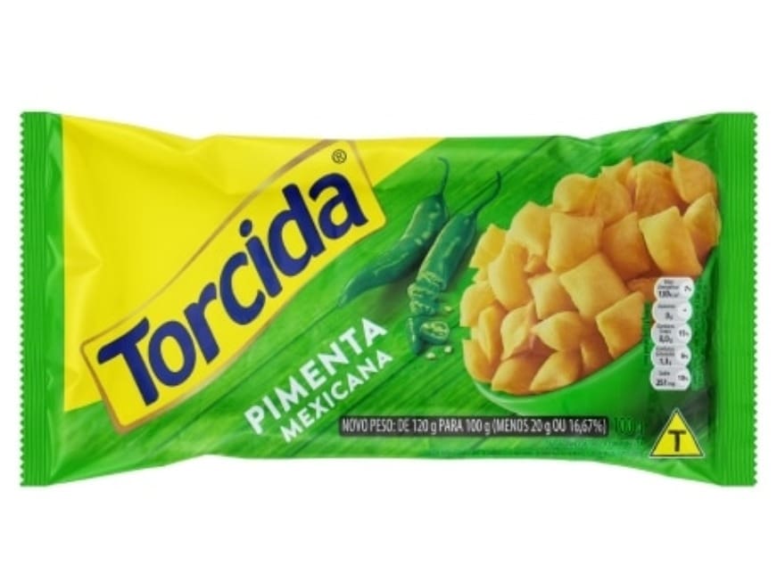 Salgadinho Torcida Sabor Pimenta Mexicana 100g Unidade