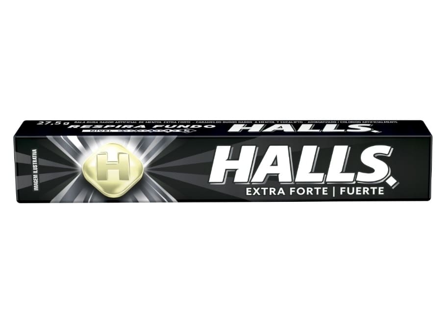 Bala Halls Sabor Extra Forte 28g Unidade