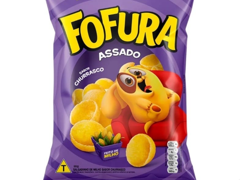 Salgadinho Fofura Sabor Churrasco 90g Unidade
