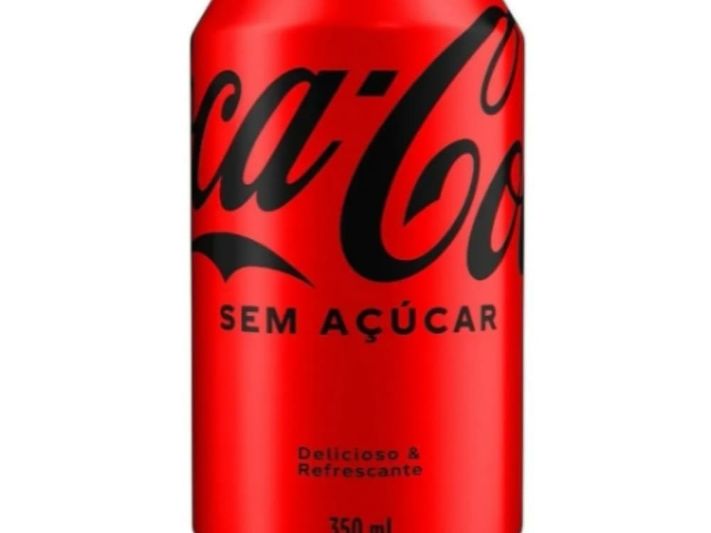 Refrigerante Coca-Cola Sem Açúcar Lata 350ml Unidade Gelada