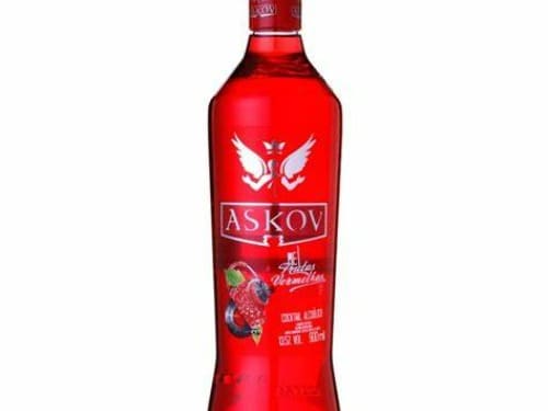 Vodka Askov 900ml Sabor Frutas Vermelhas Unidade