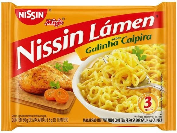 Macarrão Inst Nissin Lámen Miojo Galinha Caipira 85g Unidade