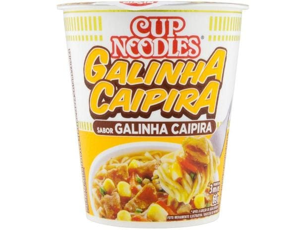 Macarrão Instantâneo Cup Noodles Galinha Caipira 69g Unidade