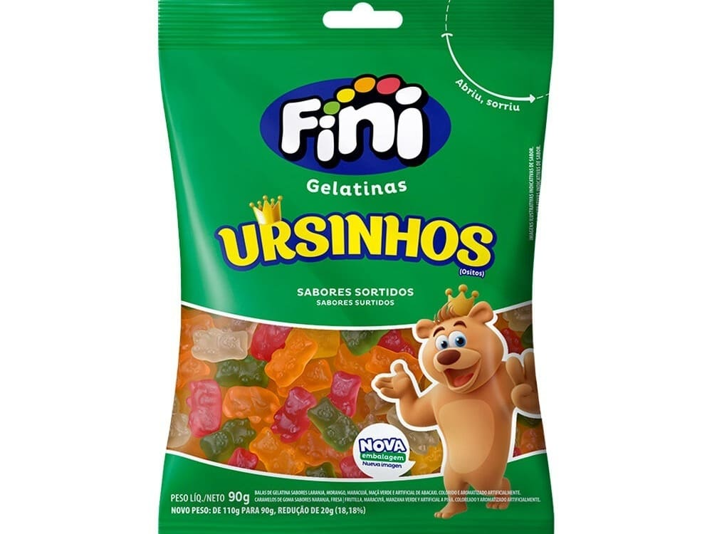 Bala Fini Ursinhos 90g Unidade