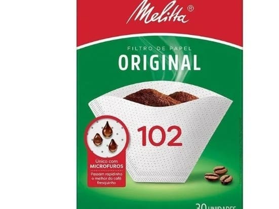 Filtro Para Café de Papel Melitta C/30 Un. Aromaxn102 Unidade
