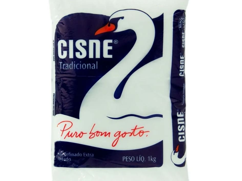 Sal Refinado Cisne 1kg. Unidade