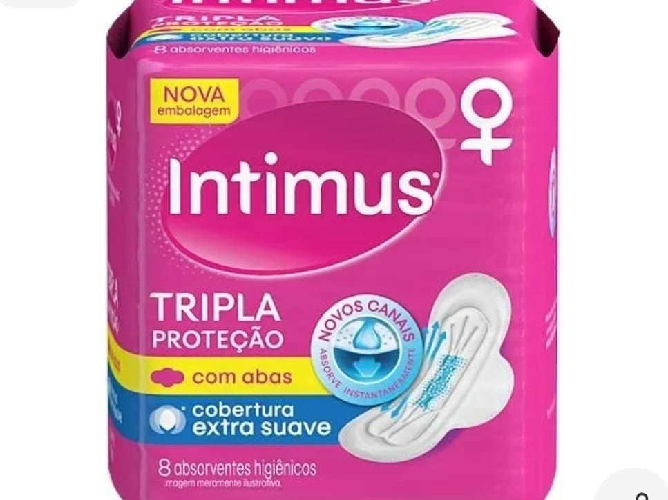 Absorvente Feminino Intimus Proteção C/Abas 8un. Unidade