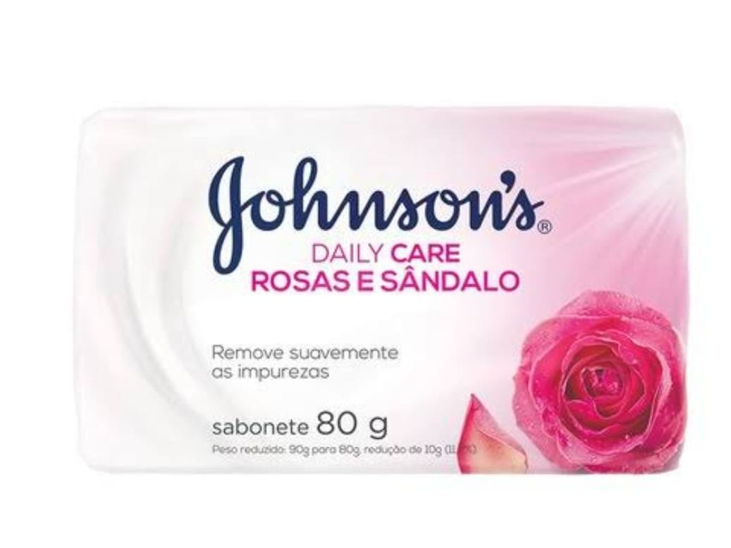 Sabonete Johnsons Daily Care Rosas e Sandalo 80g. Unidade