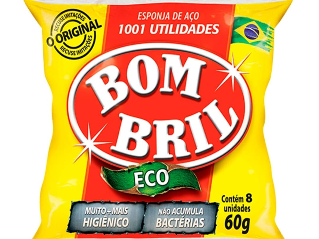 Esponja Lã De Aço Bombril C/8un. Unidade