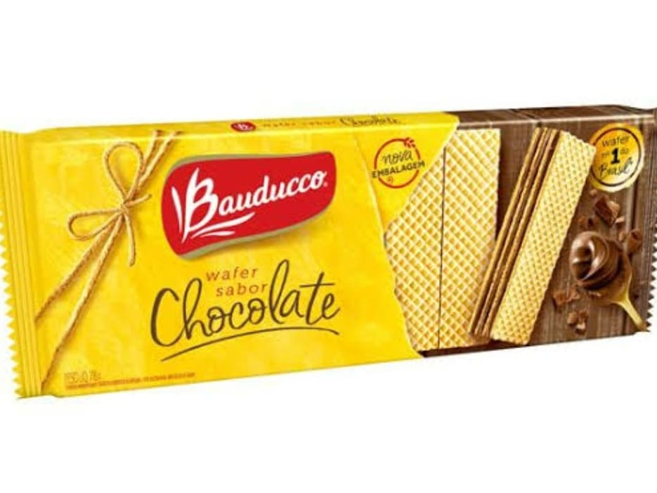 Biscoito Wafer Chocolate Bauduco 140g. Unidade