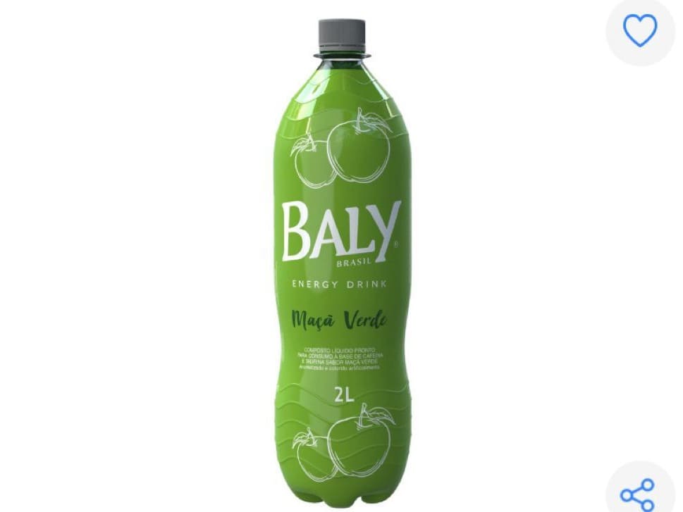 Bally Maça Verde 2 Litros Unidade Gelado