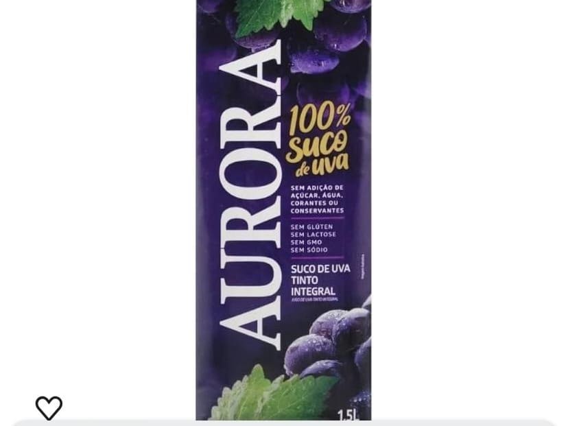 Suco de Uva Integral Aurora 1,5 Litro Unidade Gelada